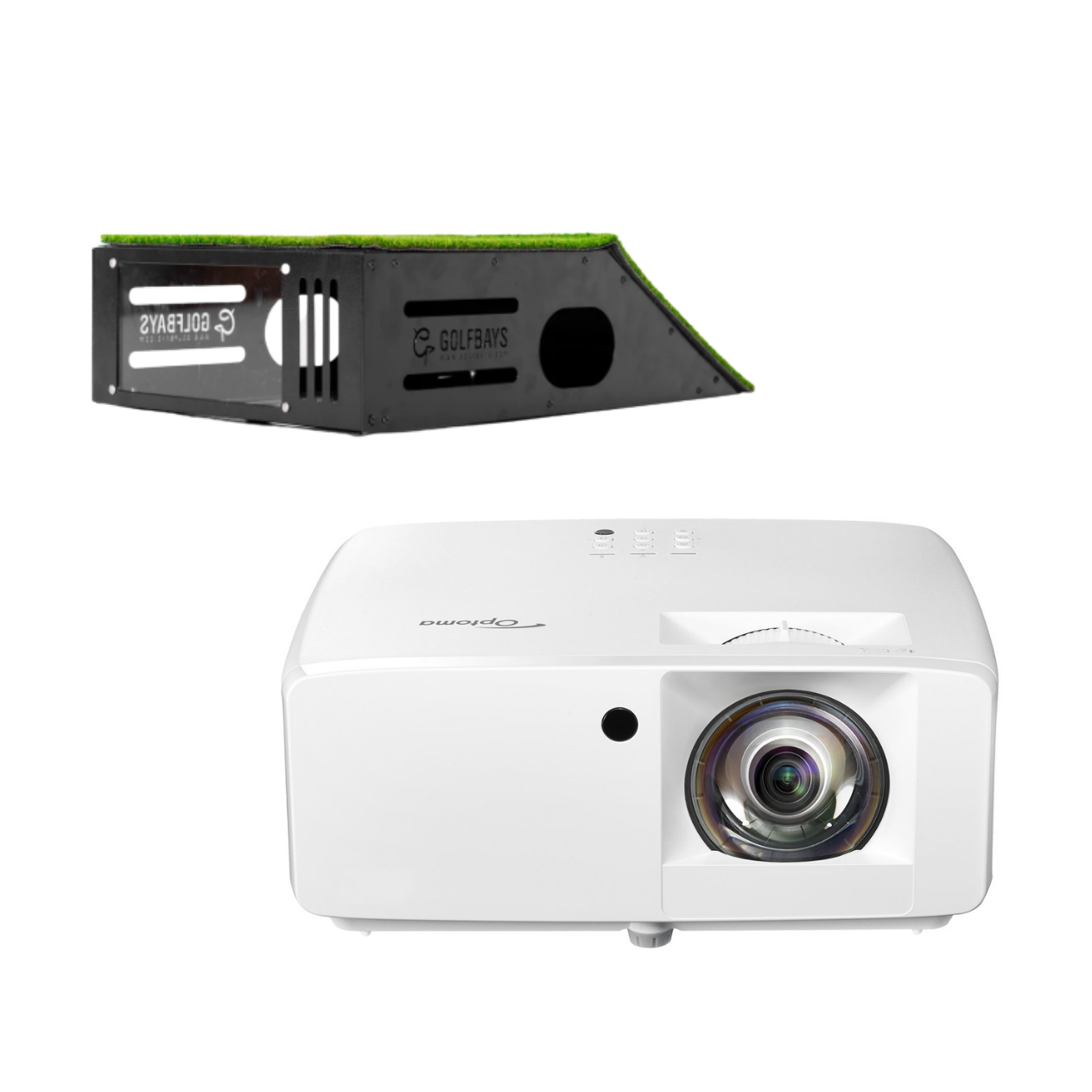 Optoma ZH451ST Projector + GolfBays Floor Mount Case