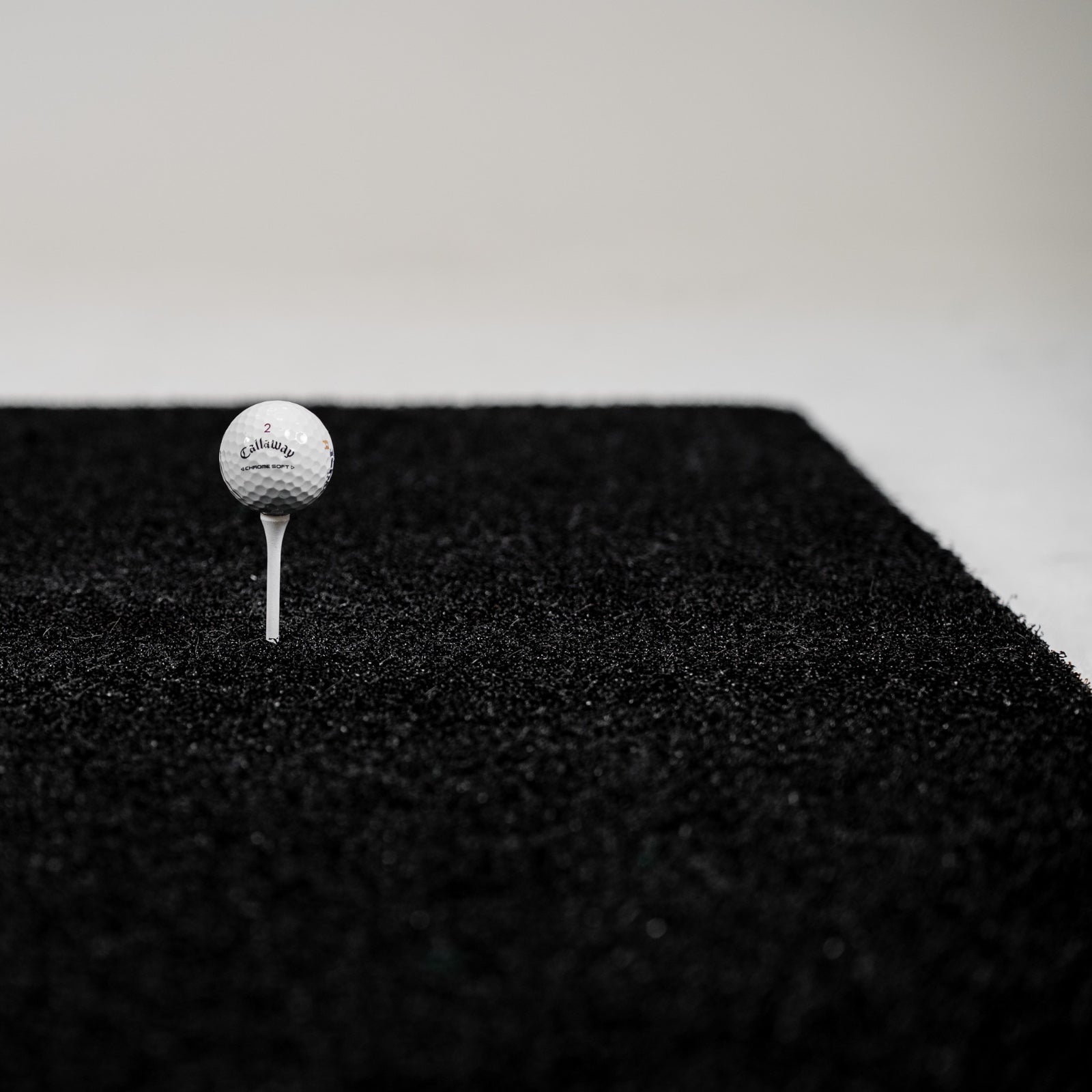 GolfBays Nylon Winter Insert Tee Hitting Mat Black 1.5m x 1.5m (4