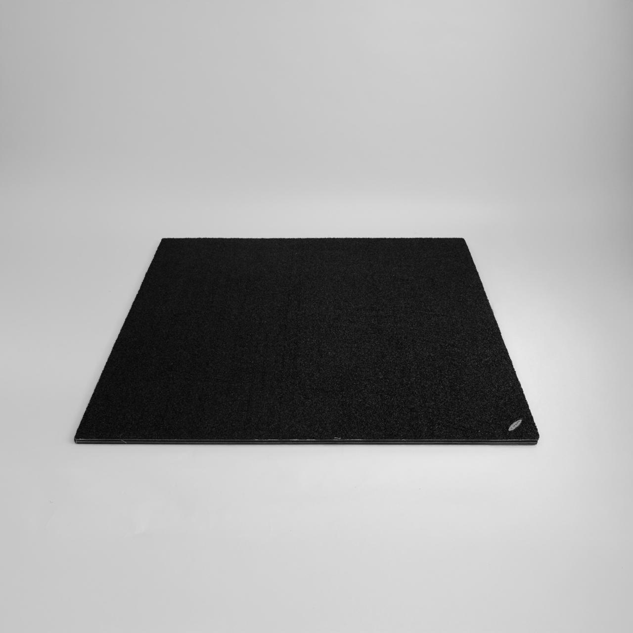 GolfBays Nylon Winter Insert Tee Hitting Mat Black 1.5m x 1.5m (4